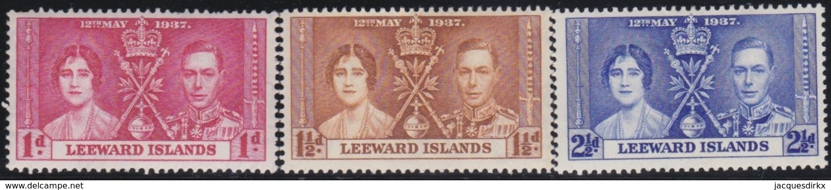 Leeward Islands   .    SG  .     92/94   .     *      .   Mint-hinged      .   /   .   Ongebruikt - Leeward  Islands