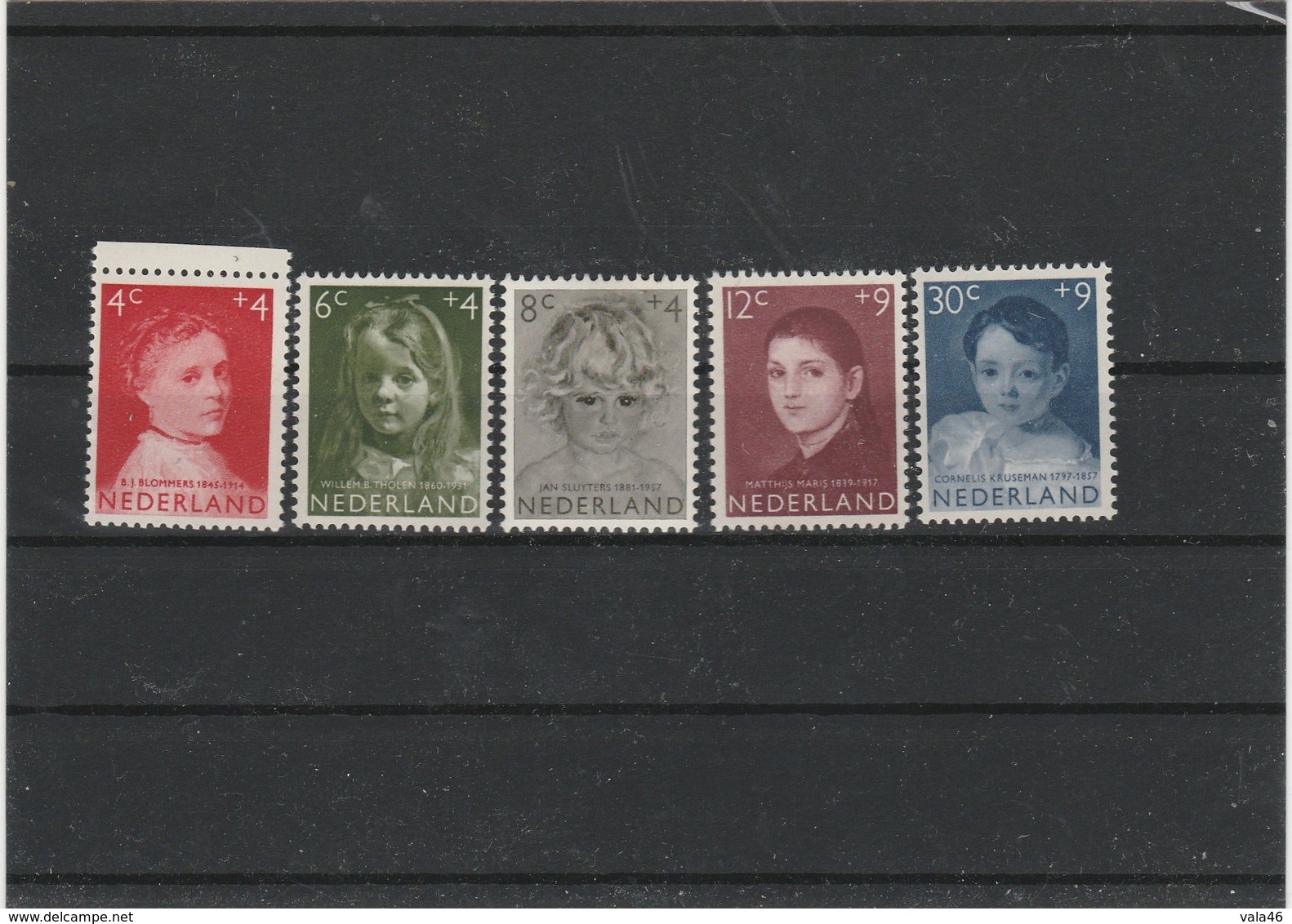 PAYS-BAS   - THEME ENFANCE   JOLIE SERIE  5 VALEURS - Unused Stamps