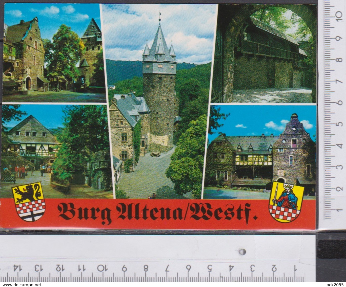 Burg Altena 5 Ansichten Ungelaufen  AK 583 - Altena