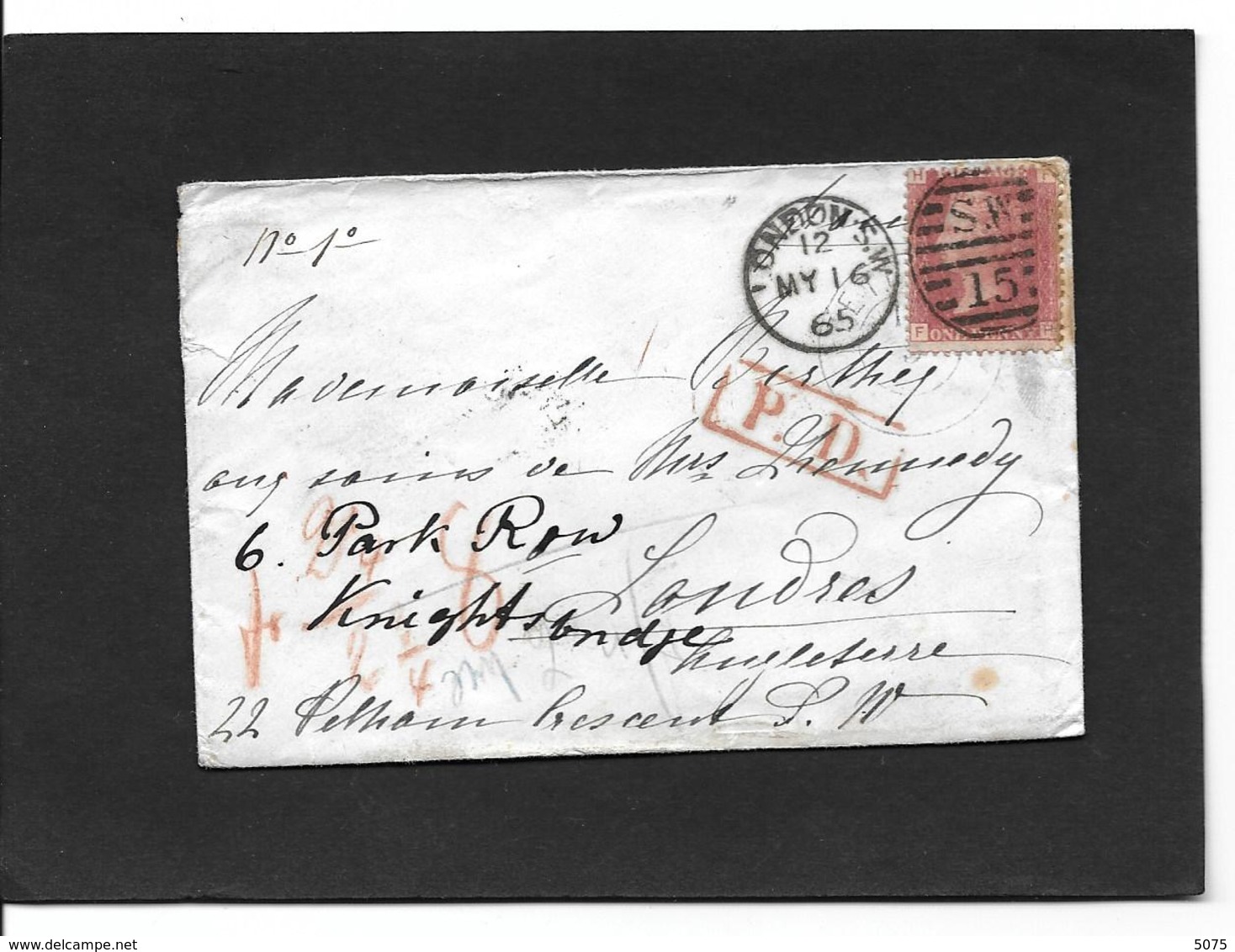 16.5.1865  St G 43  Pl 96 - Covers & Documents