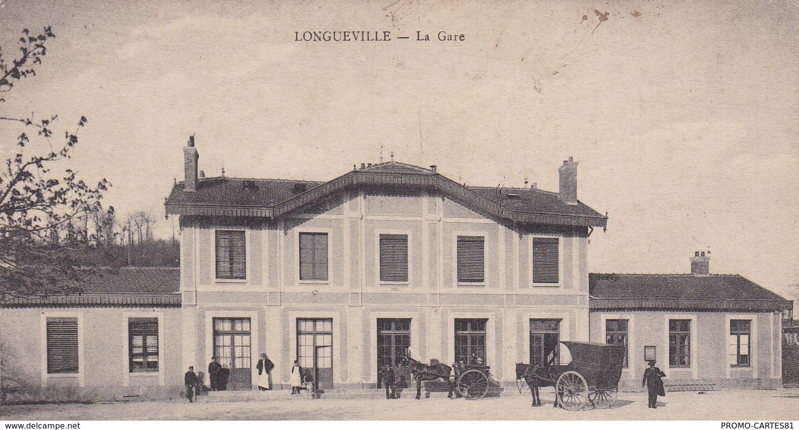 CPA/064.... LONGUEVILLE ...LA GARE - Autres & Non Classés