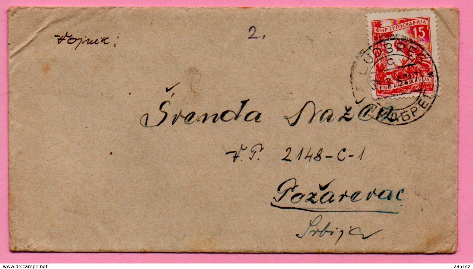 Letter - Ludbreg, 31.10.1952., Yugoslavia - Storia Postale