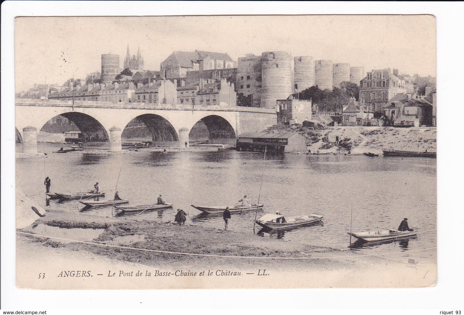 53 - Angers - Le Pont De La Basse-Chaine Et Le Château - Angers