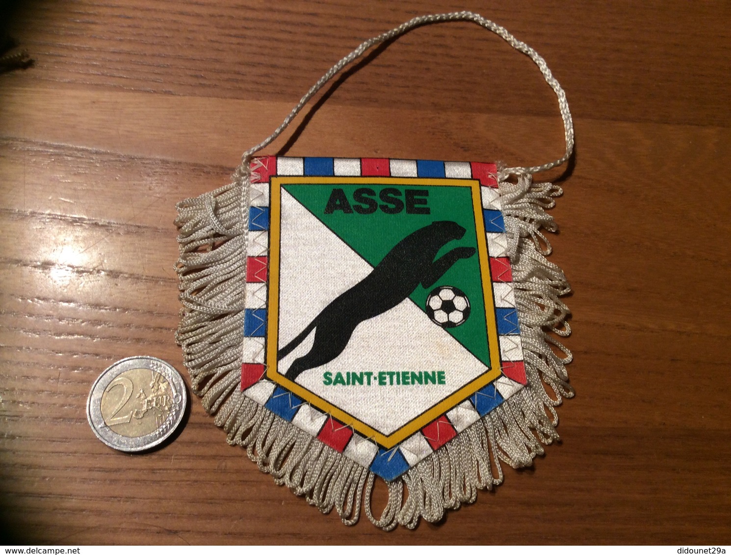 Fanion Football «ASSE - SAINT-ETIENNE» (Panthère) - Kleding, Souvenirs & Andere