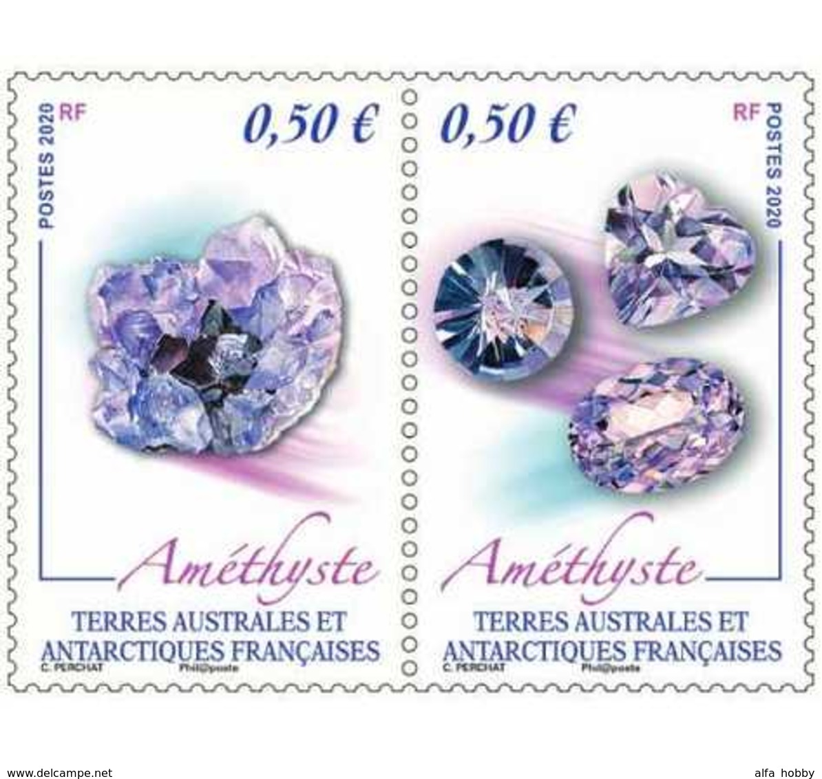TAAF, 2020, Stones, 2 Stamps - Ongebruikt