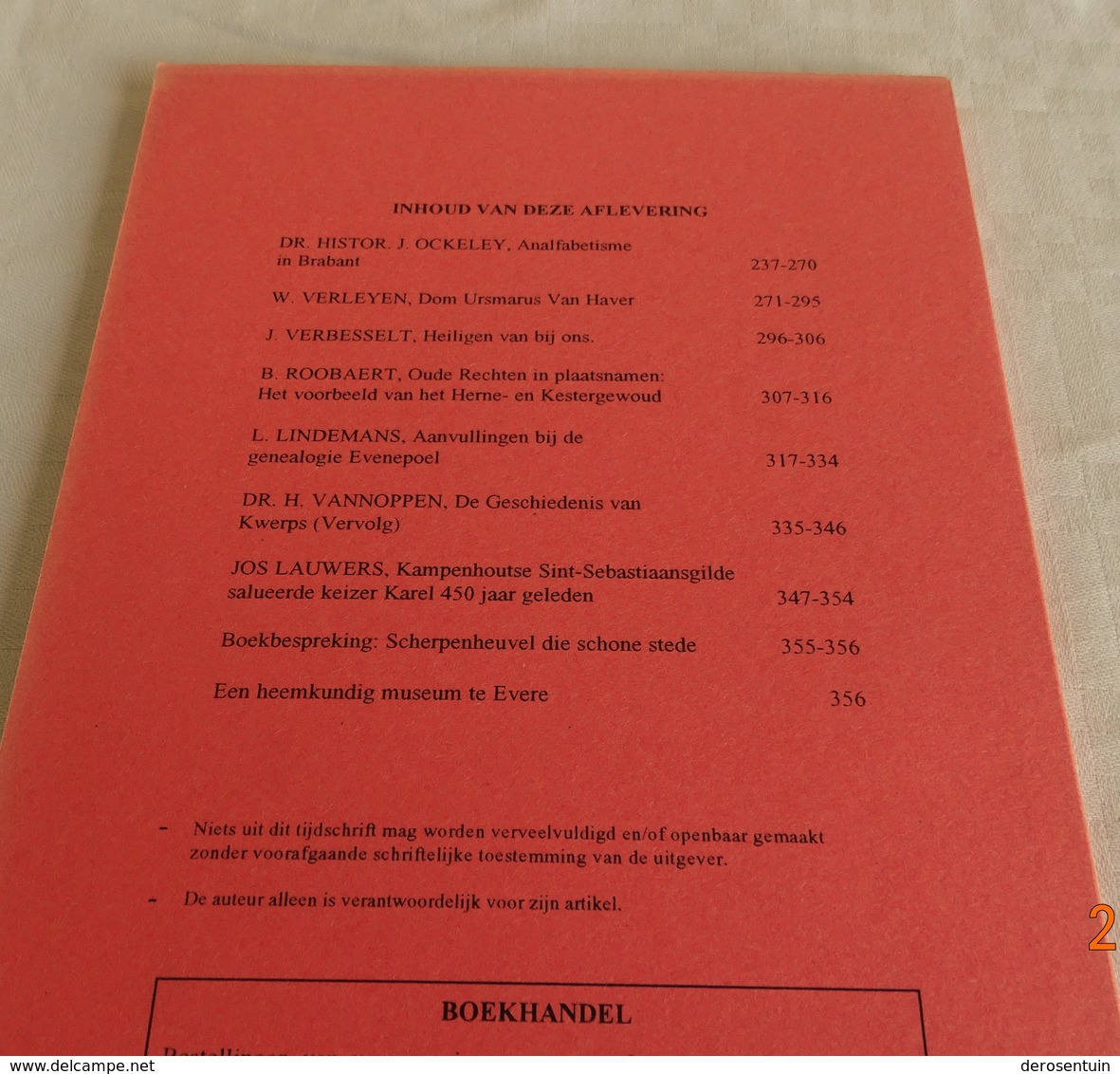 A1572	[Tijdschrift] Eigen Schoon En De Brabander, LXXVII Jg., Nr. 7-8-9, 1994 [Erps Kwerps, Affligem, Kampenhout] - Histoire