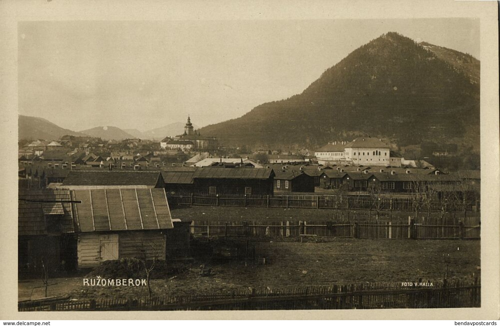 Slovakia, RUŽOMBEROK, Panorama (1920s) RPPC Postcard - Slowakei