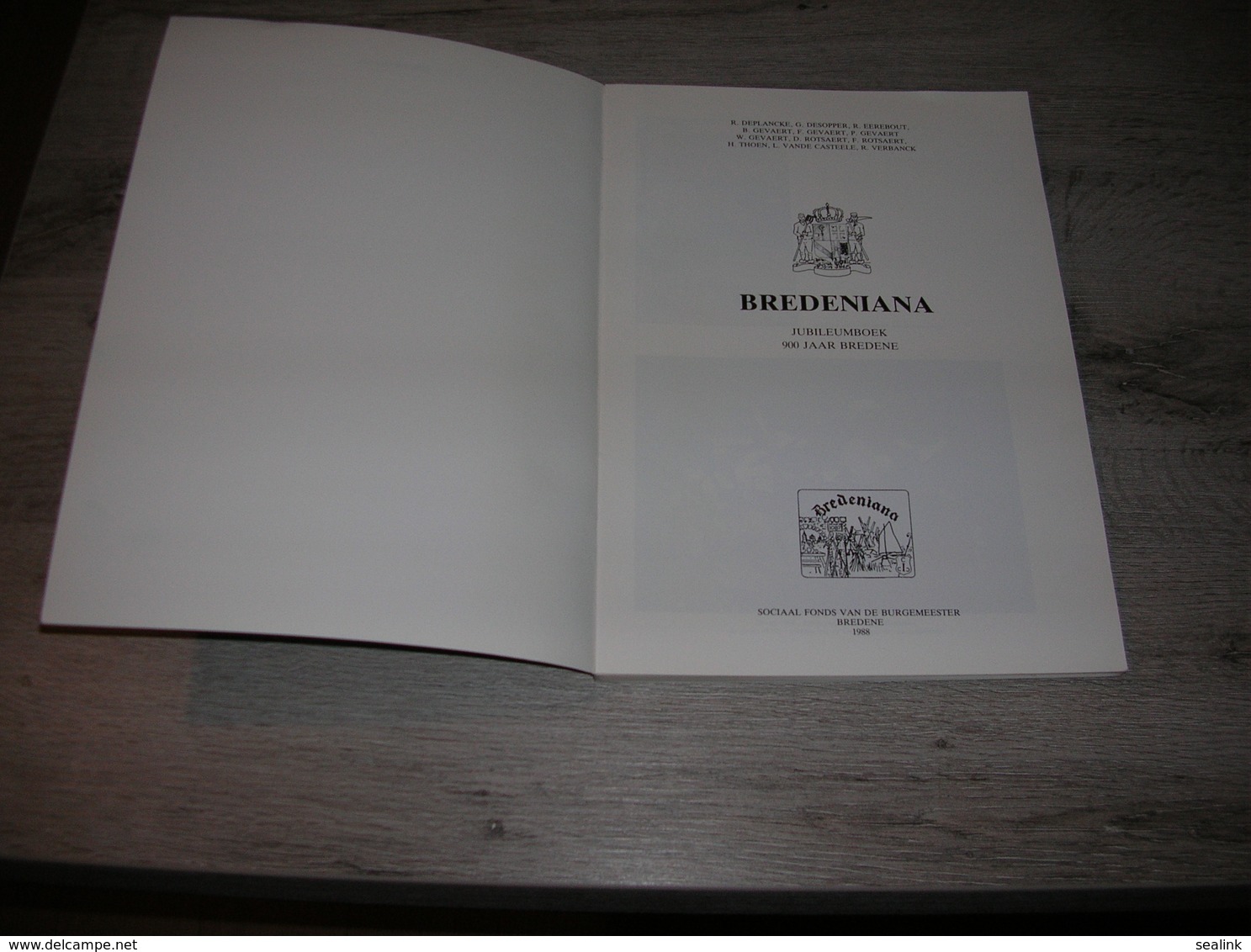 Jubileumboek Bredeniana -900 Jaar Bredene;Bredene - Geschiedenis