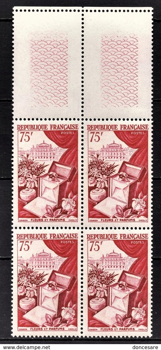 FRANCE 1954 - BLOC DE 4 TP  Y.T. N° 974 - NEUFS** - Unused Stamps