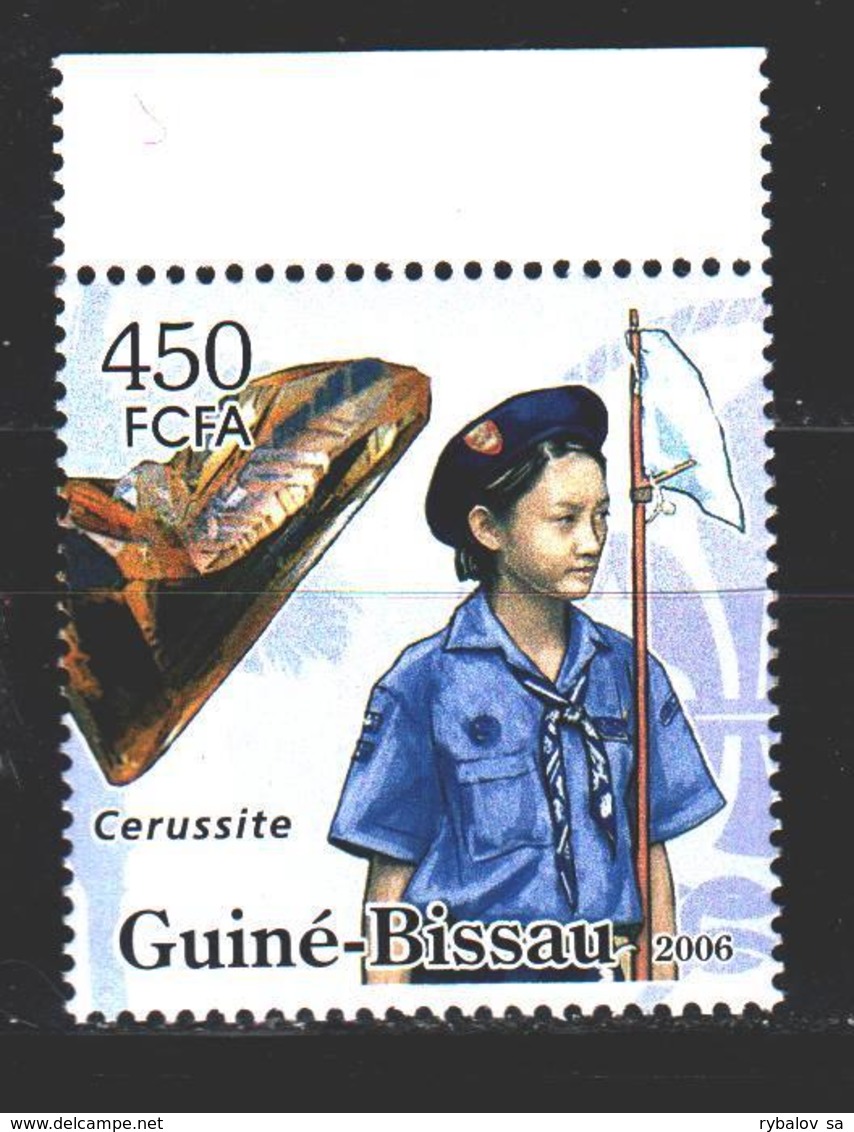 Guinea-Bissau. 2006. 3391 From The Series. Mineral Cerussite Scout. MNH. - Guinea-Bissau