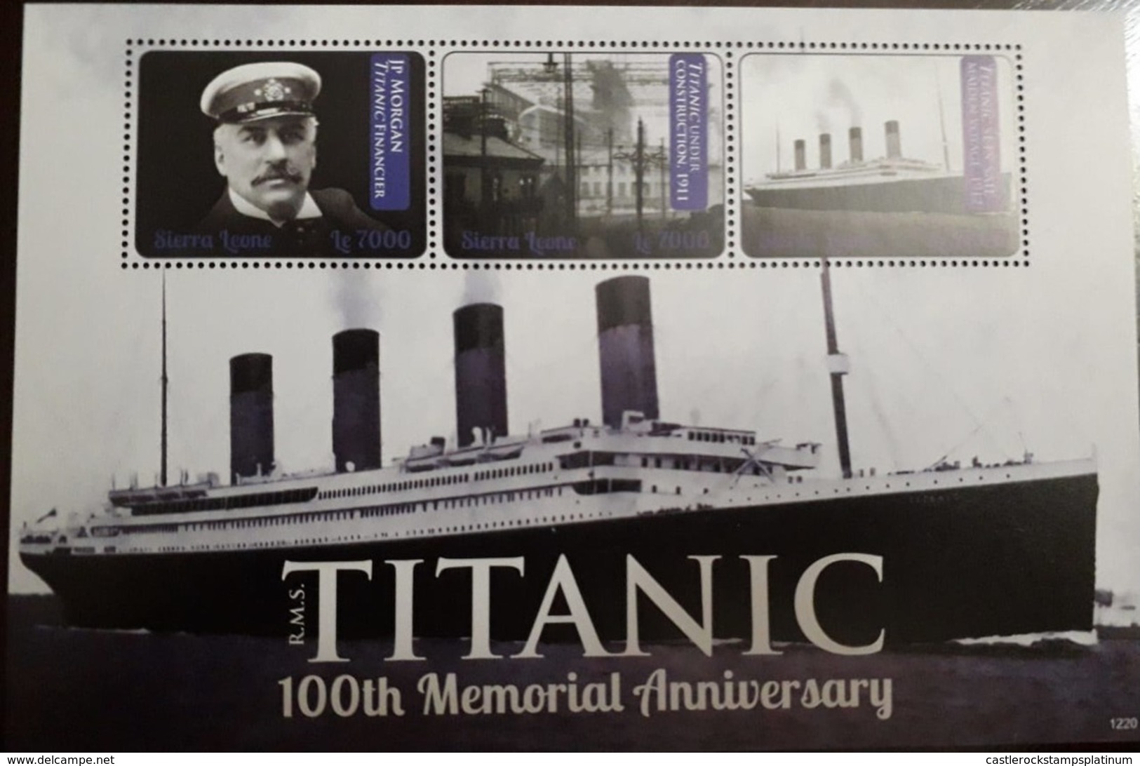 U) 2012, SIERRA LEONA, 100 ANNIVERSARY OF THE TITANIC, PERFORATED - Sierra Leone (1961-...)