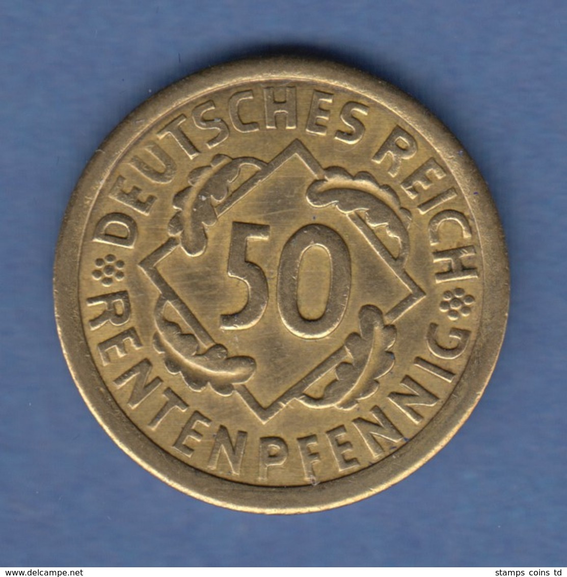 Deutsches Reich Kursmünze 50 Rentenpfennig 1924 A - Sonstige & Ohne Zuordnung