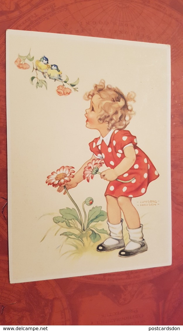 DDR Postcard - Humour - Little Girl And Tits - Lungers Hausen - Hausen, Lungers