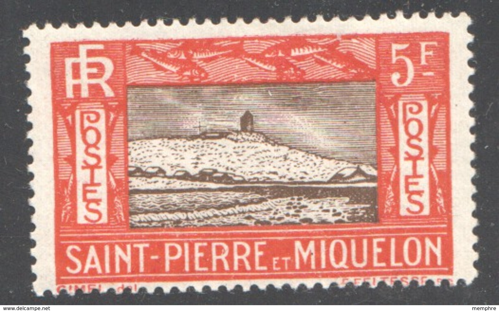 SPM Falaise  5 Fr Yv 157  * - Unused Stamps