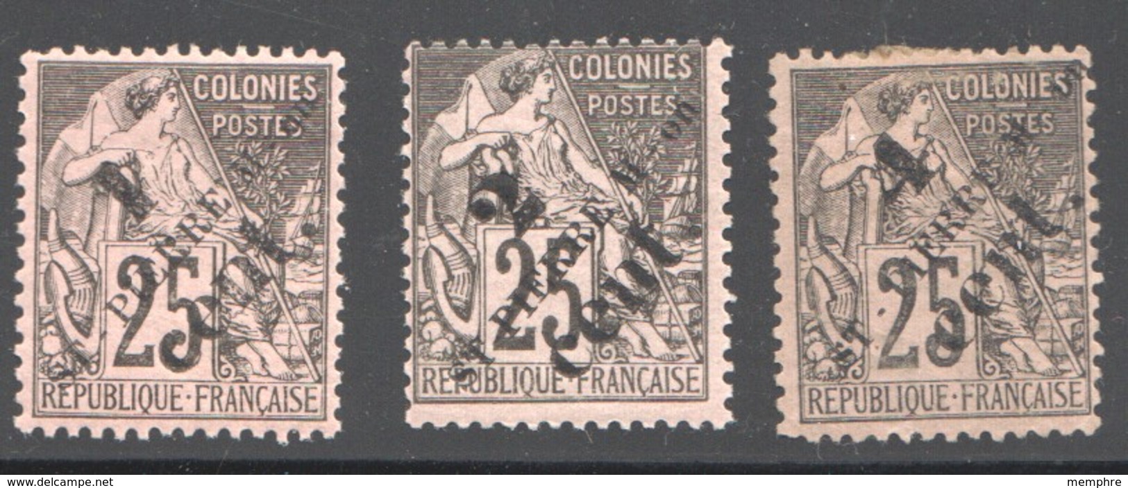 SPM  Dubois 25 Cent Oblitérés 1, 2 Et 4 Cent Yv 37, 40, 42 * - Unused Stamps