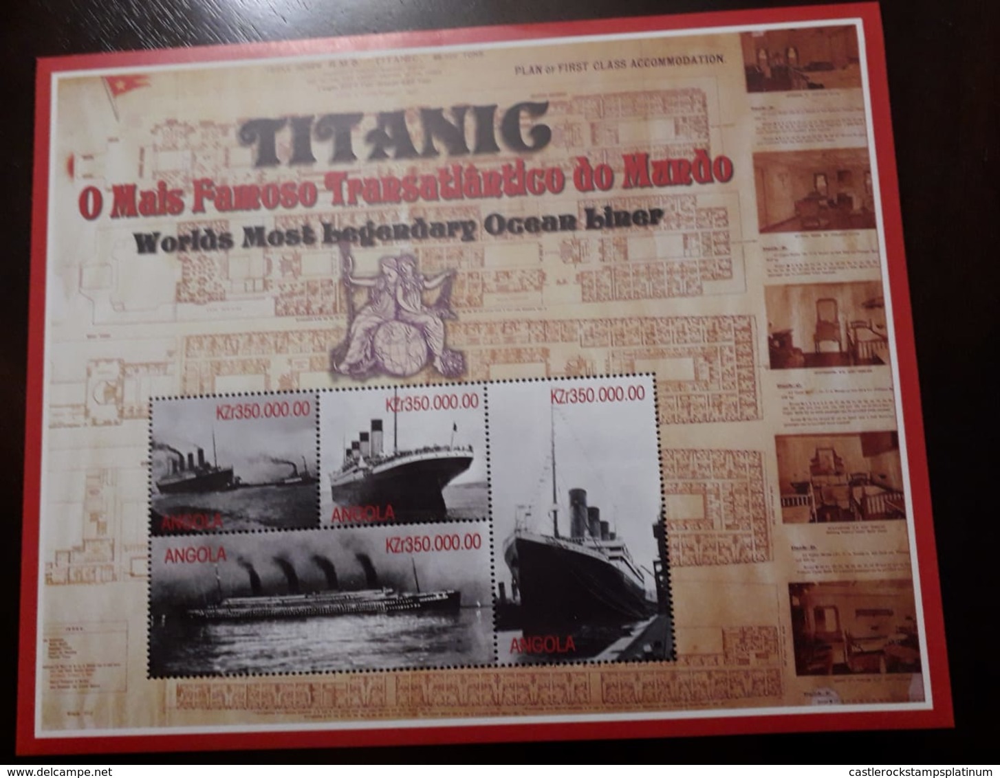 U) 1998, ANGOLA, TITANIC, MULTIPLE STAMPS, PERFORATED - Angola