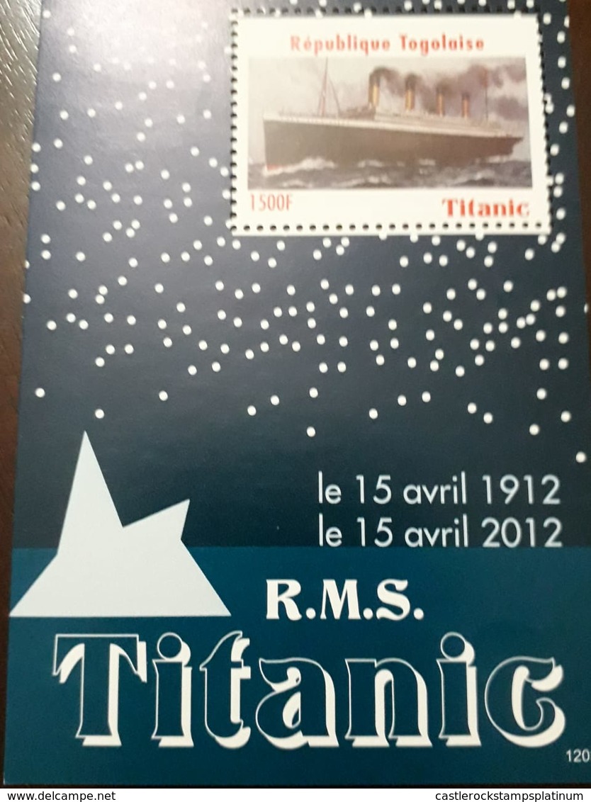 U) 2012, TOGO, 100 ANNIVERSARY OF THE TITANIC, MULTIPLE STAMPS, PERFORATED - Togo (1960-...)