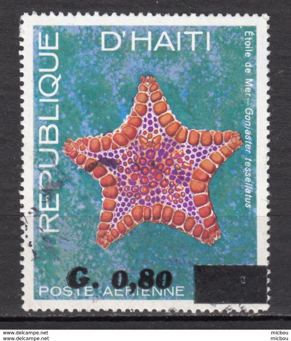 ##8, Haïti, Haitia, étoile De Mer, Starfish, Vie Marine, Marine Wildlife, Surimpression, Overprint - Haití