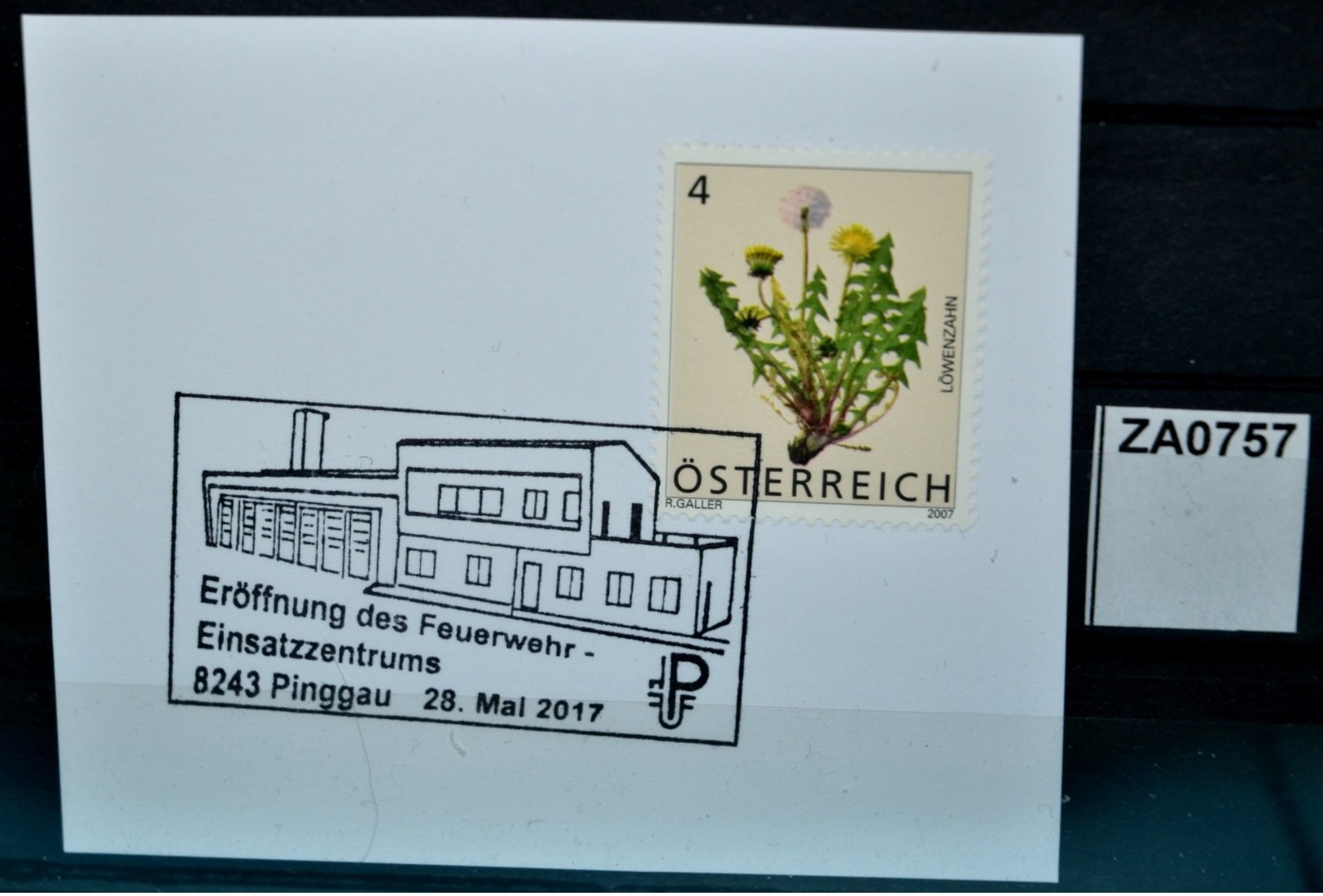 ZA0757 Eröffnung Feuerwehr Einsatzzentrum, 8243 Pinggau AT 28.5.2017 - Maschinenstempel (EMA)