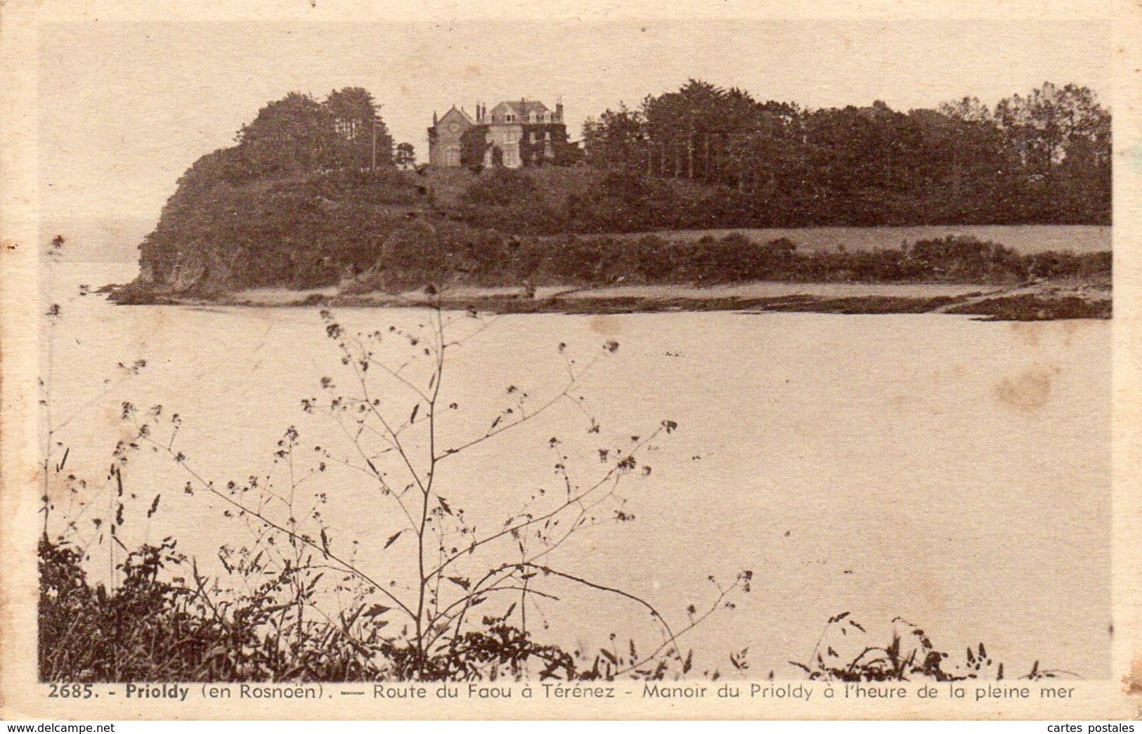 PRIOLDY Route Du Faou à Térénez - Manoir Du Prioldy à L'heure De La Pleine Mer - Autres & Non Classés