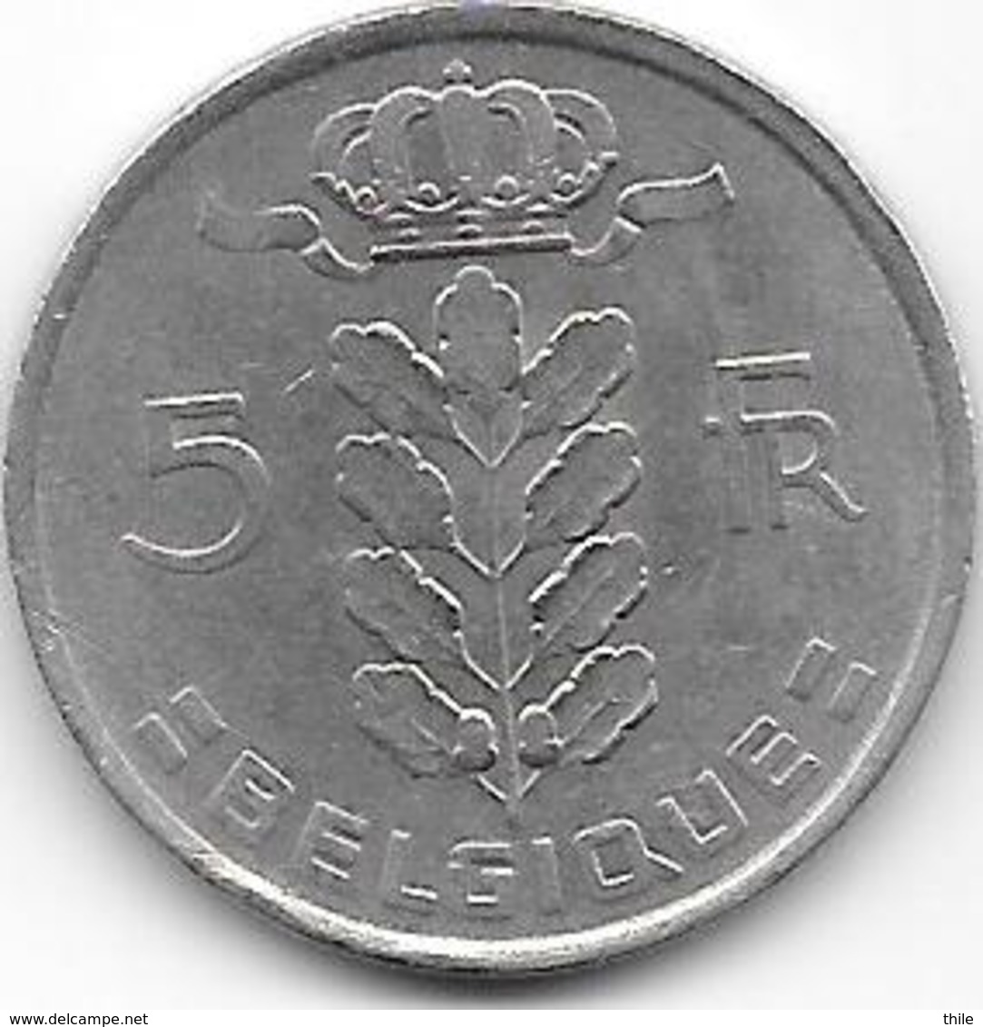BELGIQUE 1975 - 5 Francs - 5 Frank
