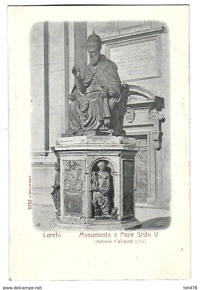 ITALIE----LORETO---Monumento A Papa Sisto V--( Antonio Calcagni 1589 )---voir 2 Scans - Altri & Non Classificati