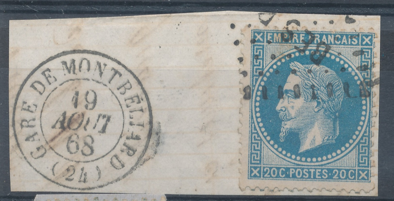 N°29 CACHET GARE. - 1863-1870 Napoléon III. Laure