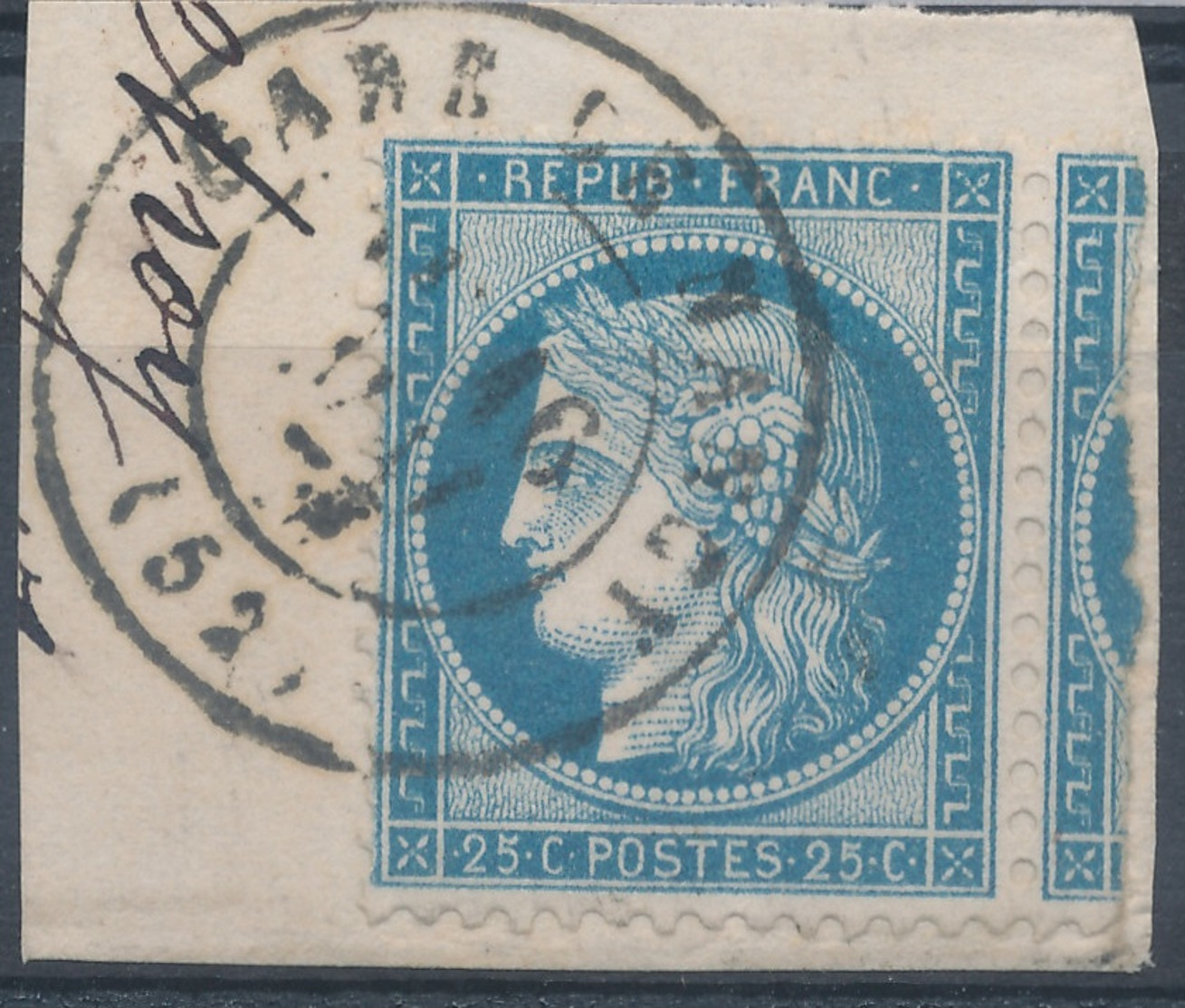 N°60 CACHET GARE. - 1871-1875 Ceres