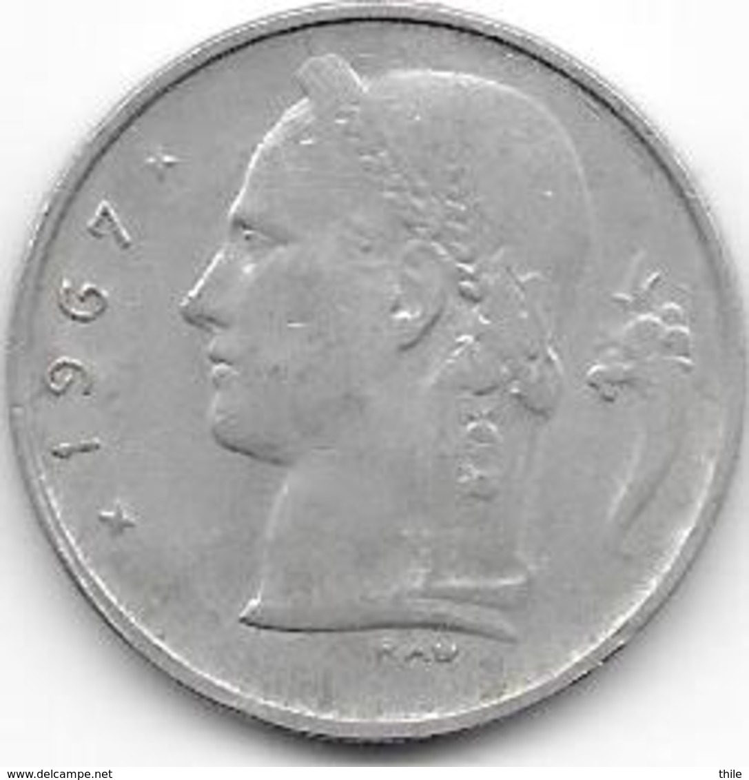 BELGIË 1967 - 1 Franc - 1 Franc