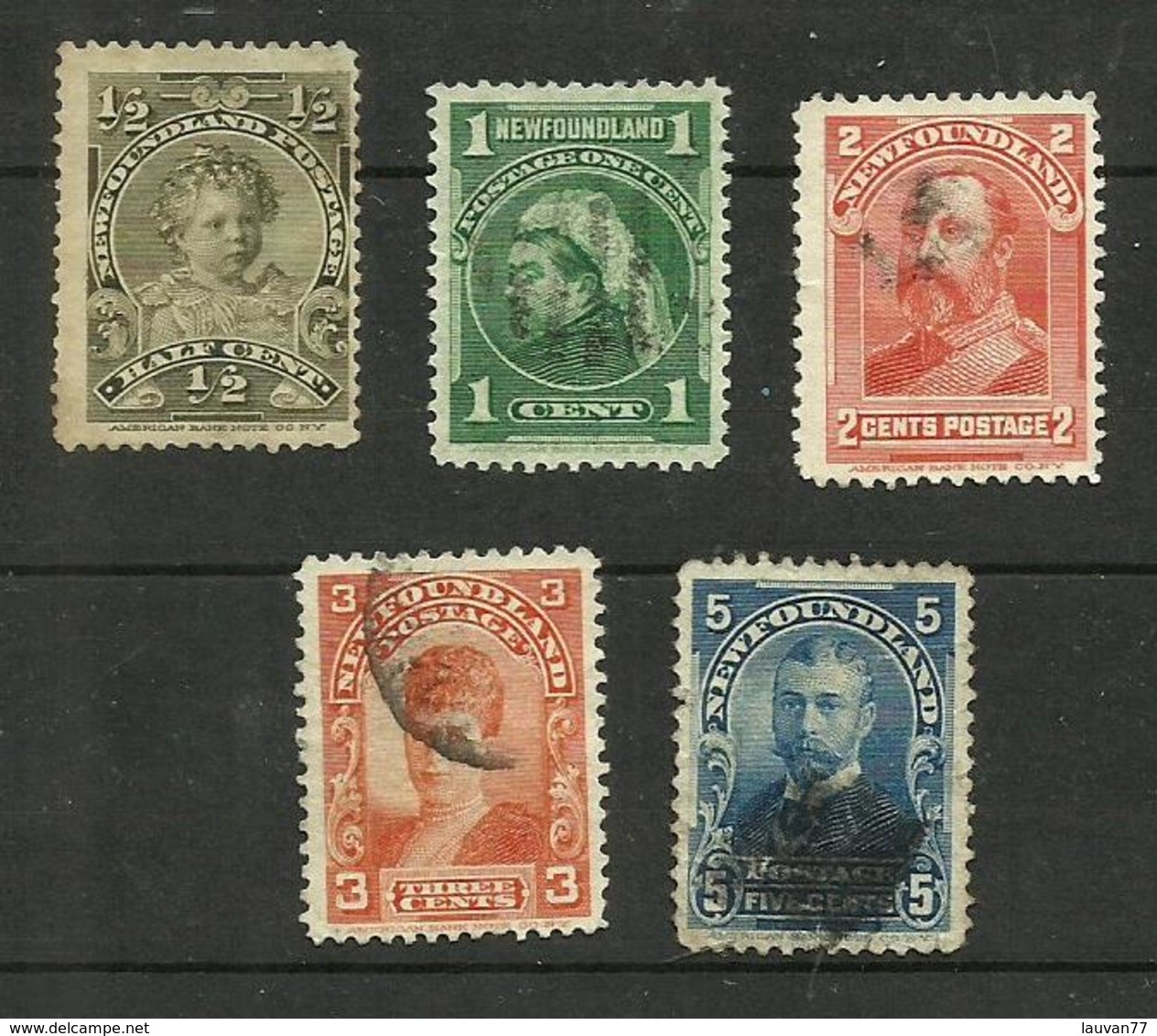 Terre-neuve N°63, 65, 67, 68 Cote 6 Euros (70 Plié Offert) - 1865-1902