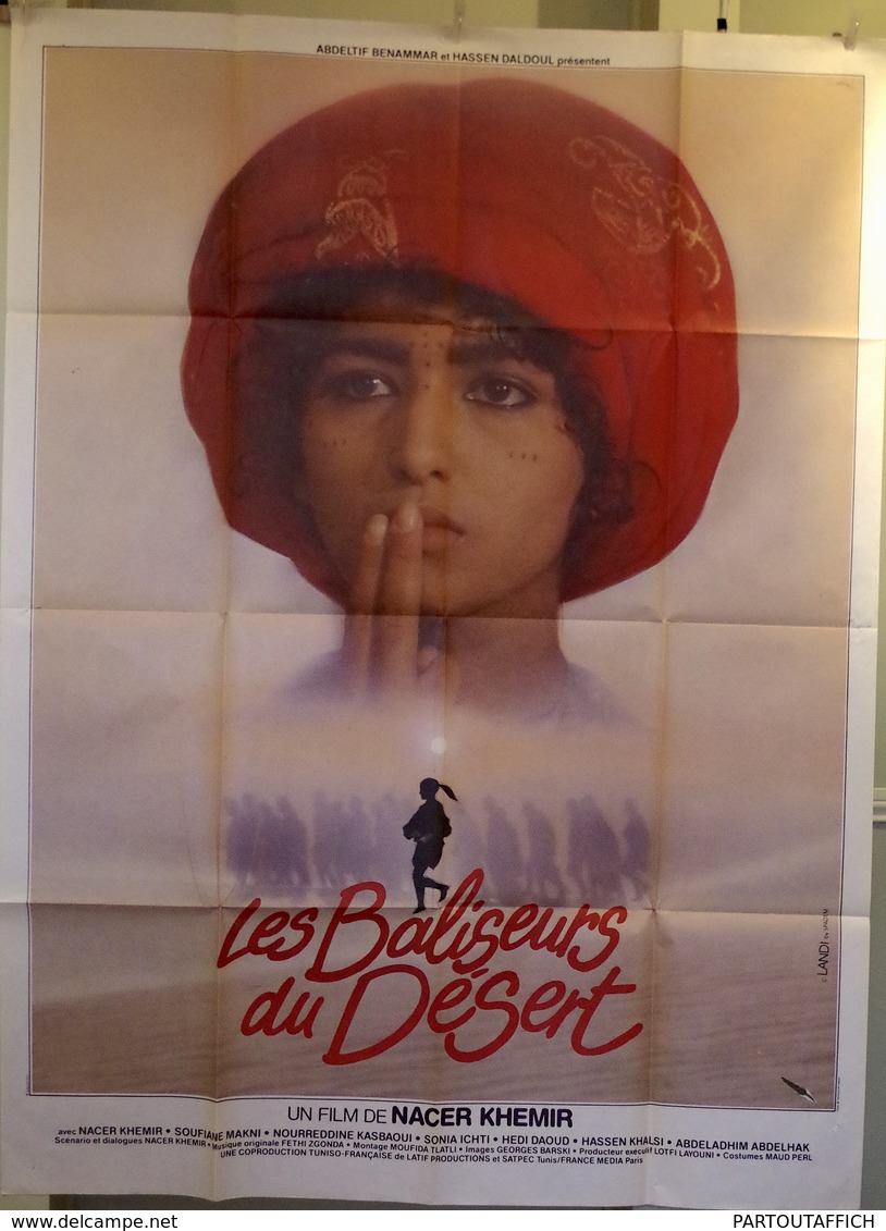 Af Ciné Orig LES BALISEURS DU DESERT El-Haimoune N Khemir 120x160cm 1984 - Affiches & Posters