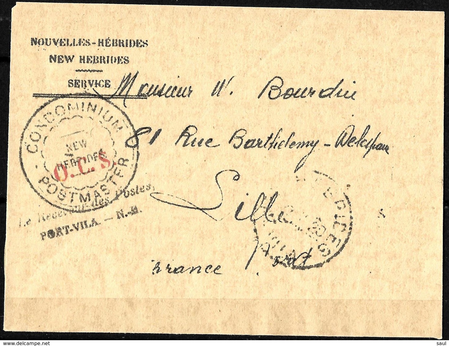 807 - HEBRIDES - 1929 - COVER TO FRANCE - TO CHECK - Non Classés