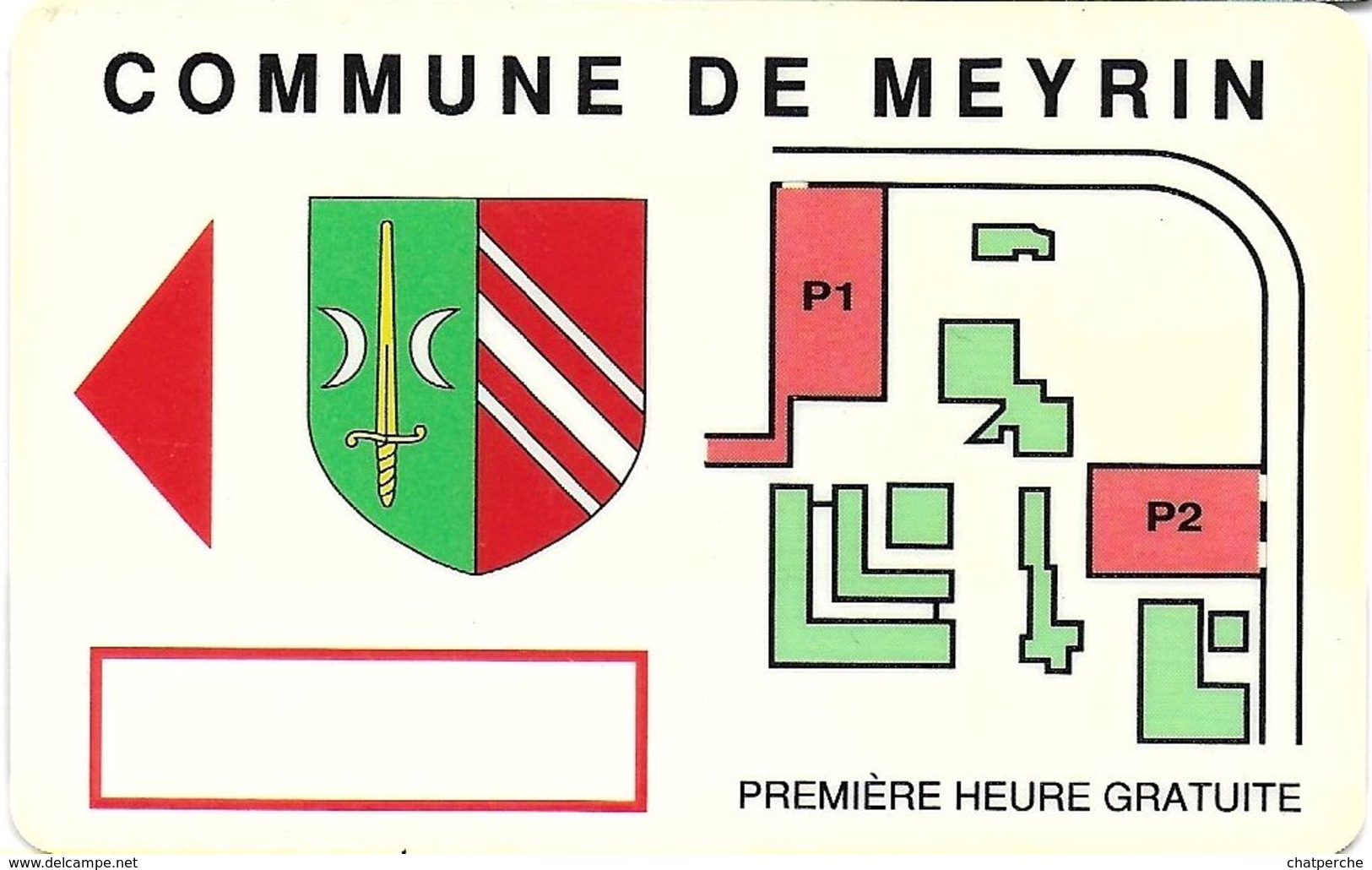 CARTE DE STATIONNEMENT PARKING CARD BANDE MAGNÉTIQUE MEYRIN SUISSE - Cartes De Stationnement, PIAF