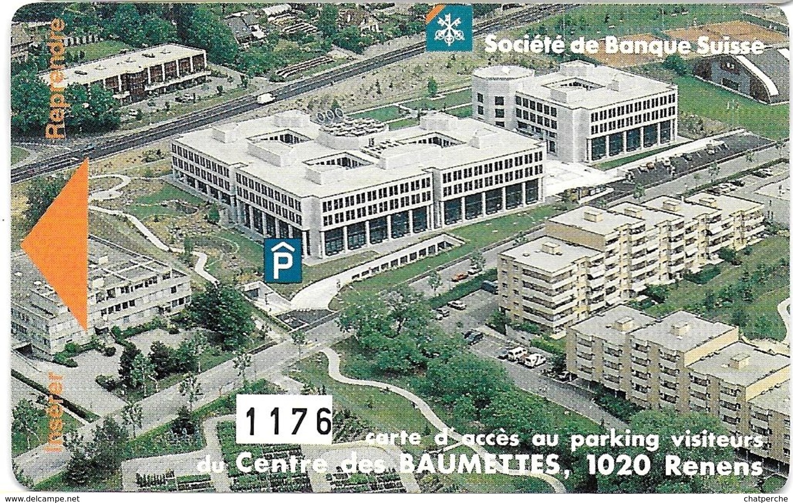 CARTE DE STATIONNEMENT PARKING CARD BANDE MAGNÉTIQUE RENENS SUISSE CENTRE DES BAUMETTES - Scontrini Di Parcheggio