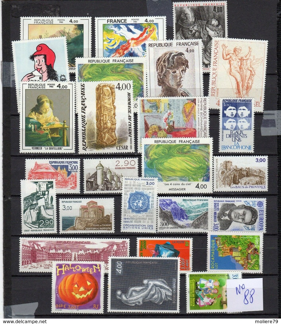 Superbe Lot N° 88, Timbres Français Neufs ,en Francs, Faciale Plus De 13 Euros - Neufs