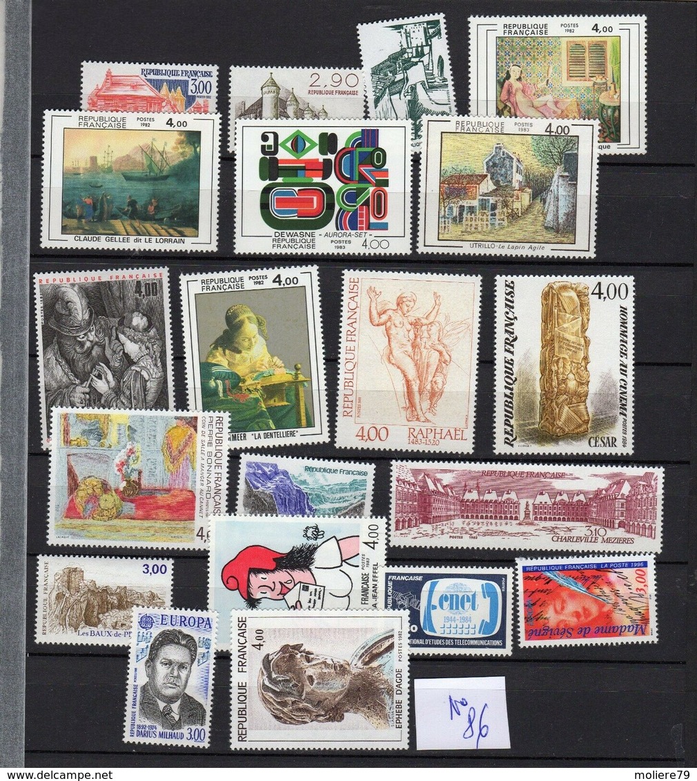 Superbe Lot N° 86, Timbres Français Neufs ,en Francs, Faciale Près De 11 Euros - Unused Stamps