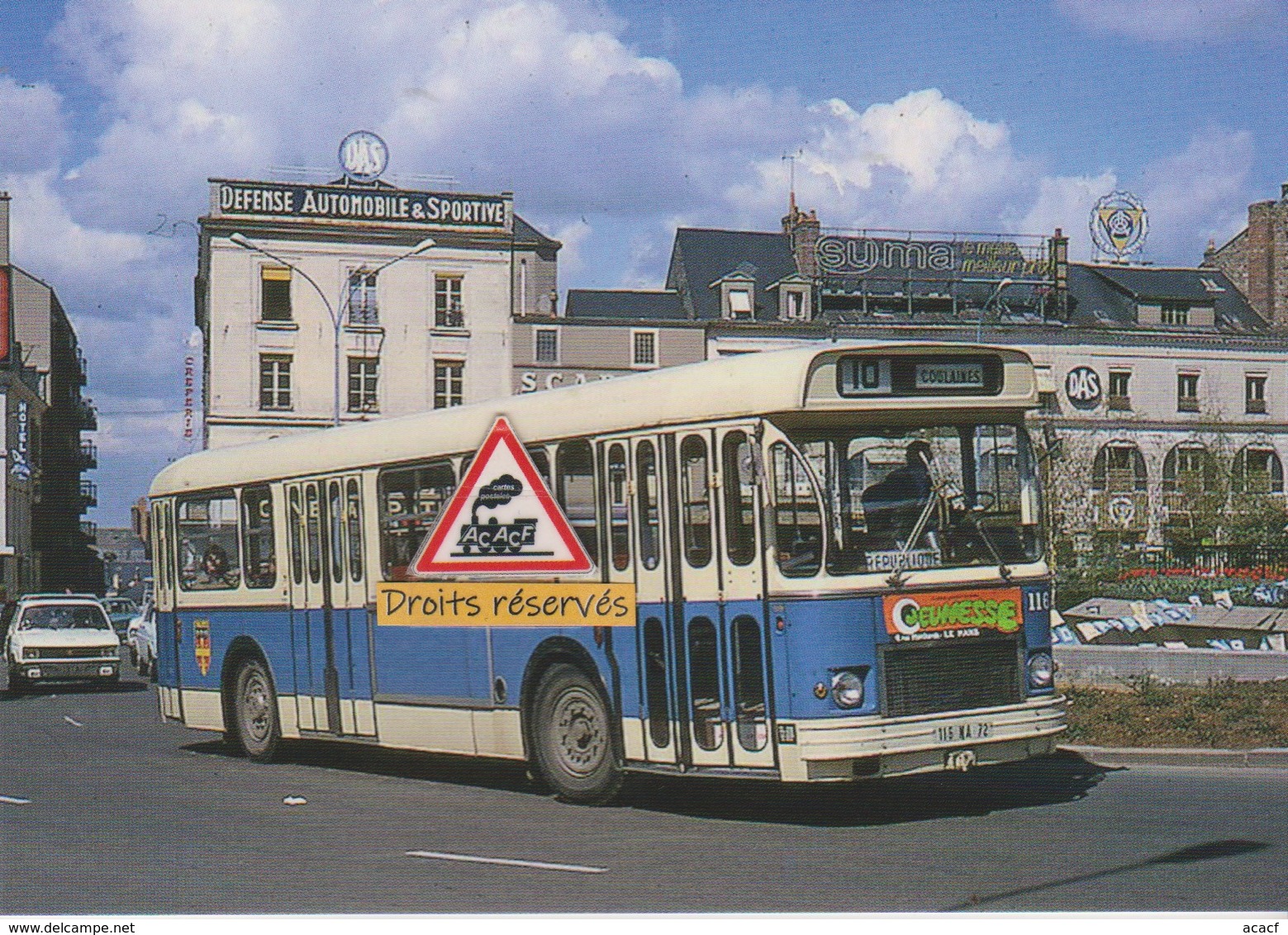 Autobus Saviem SC10, Place De La République Au Mans (72) - - Le Mans