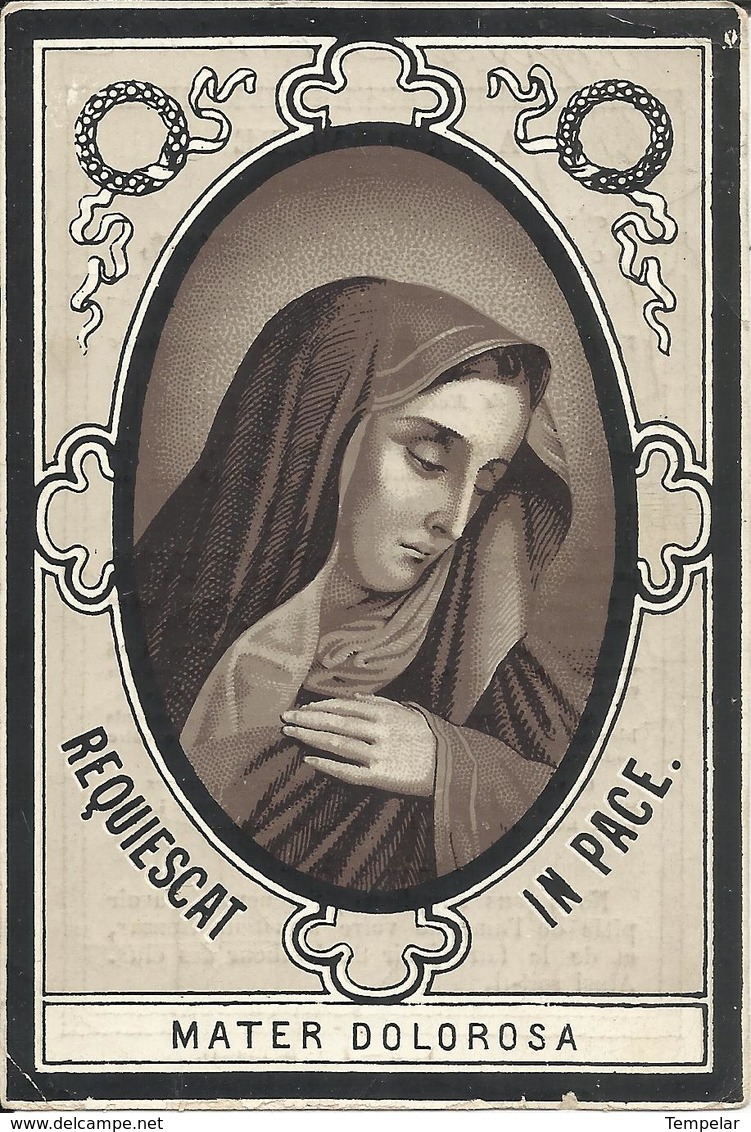 Mortuaire Hubert Claessens - Echevin De La Ville De Visé - Dcd Le 25-10-1879 - Godsdienst & Esoterisme