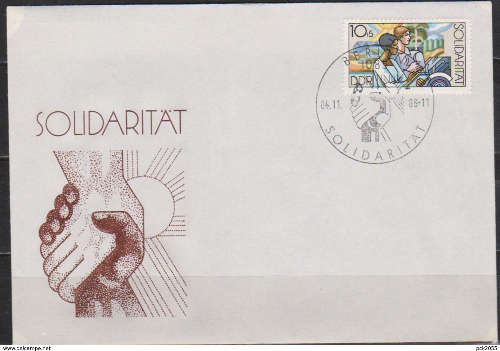 DDR FDC1986 Nr.3054 Internationale Solidarität  (d 350 ) Günstige Versandkosten - 1981-1990