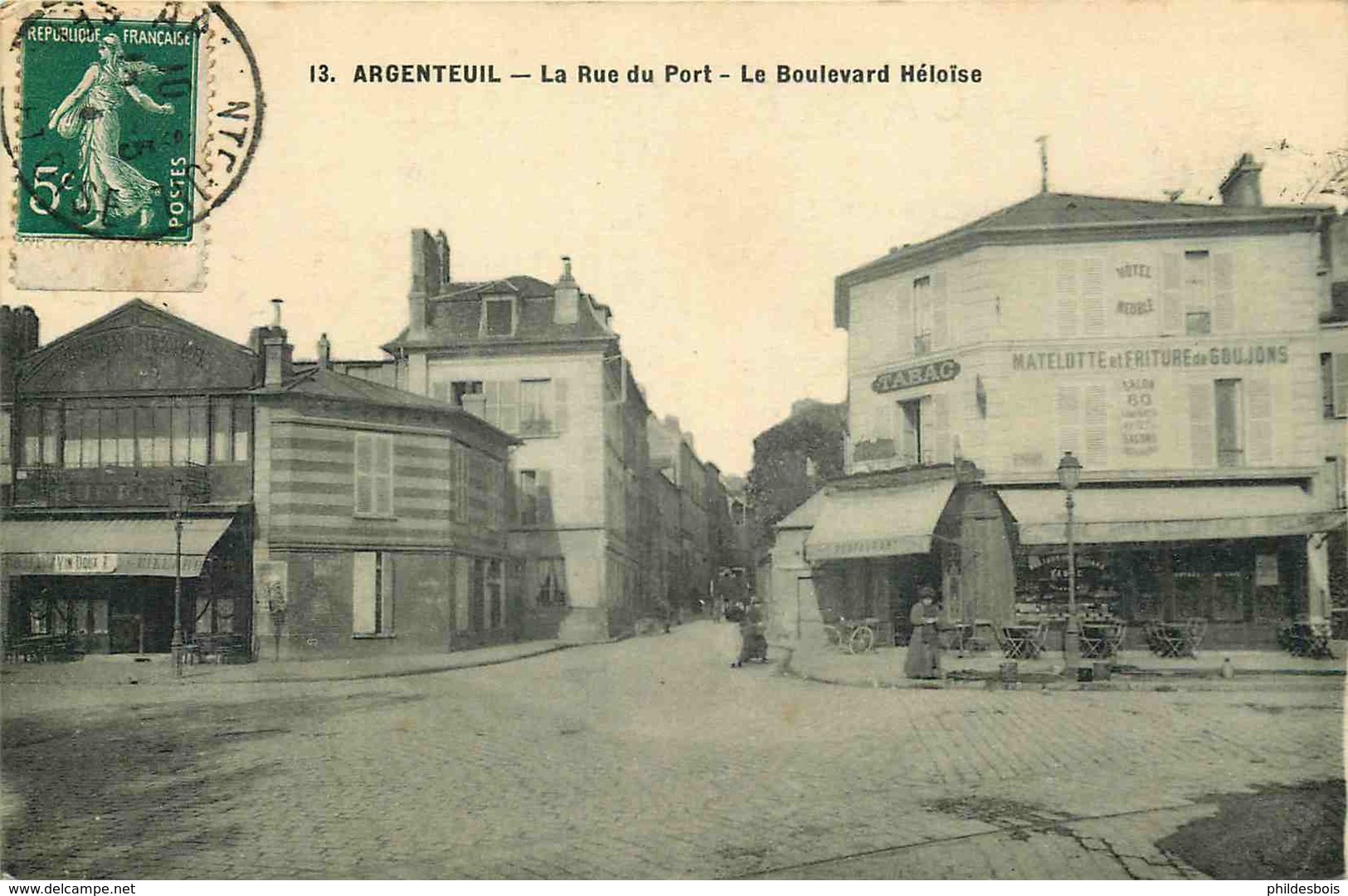 VAL D'OISE  ARGENTEUIL  La Rue Du Port Et  Boulevard Heloise - Argenteuil