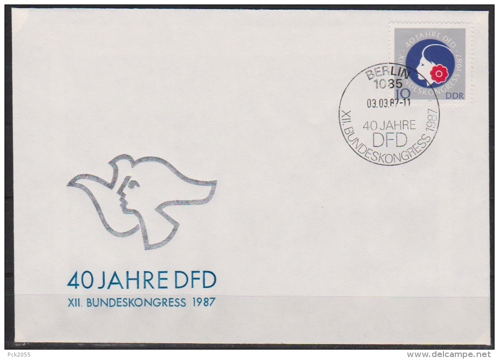DDR FDC1987 Nr.3079 40 Jahre DFD   (d 2643 ) Günstige Versandkosten - 1981-1990