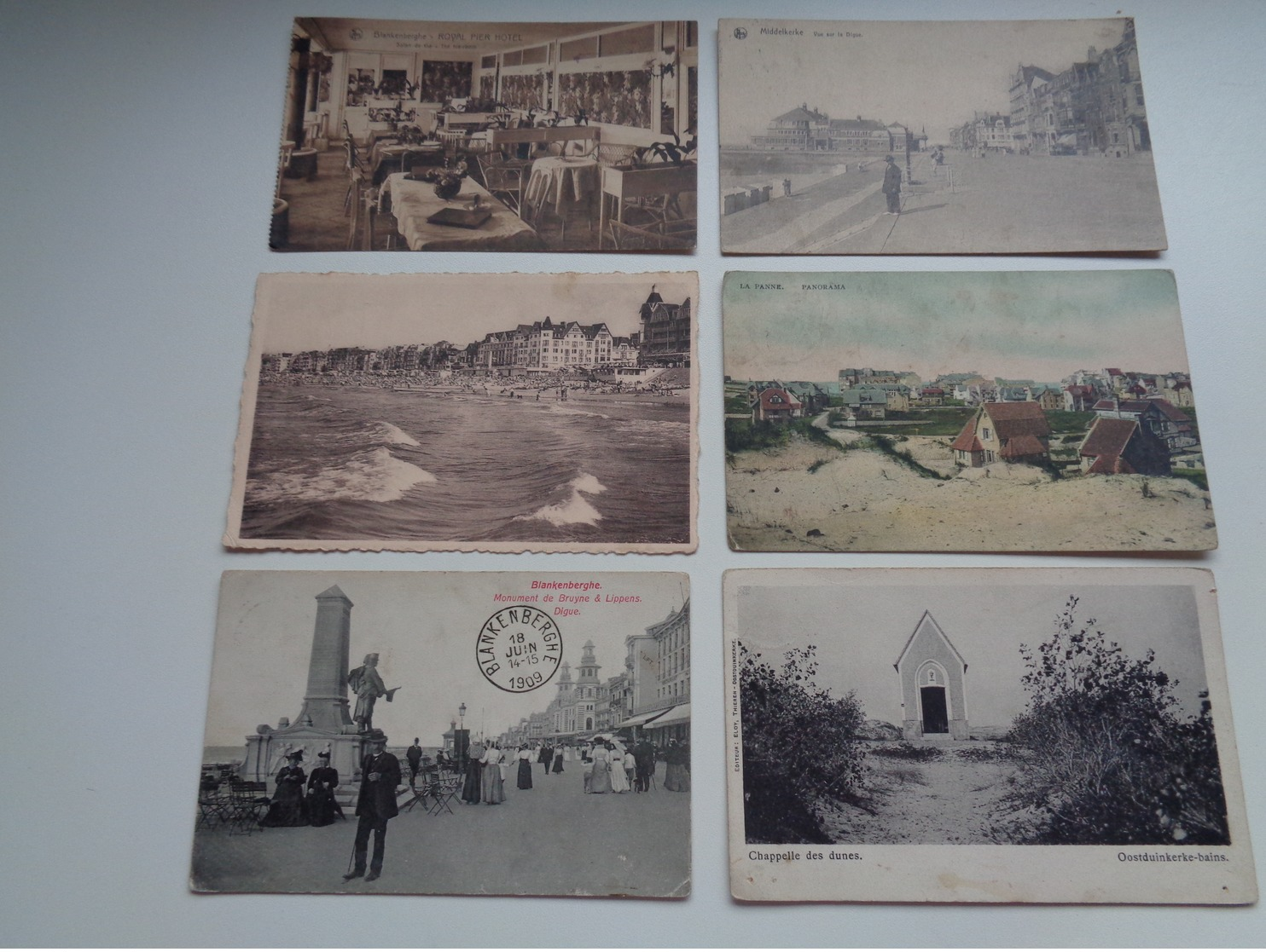 Beau lot de 60 cartes postales de Belgique  la côte    Mooi lot van 60 postkaarten van België   kust  - 60 scans