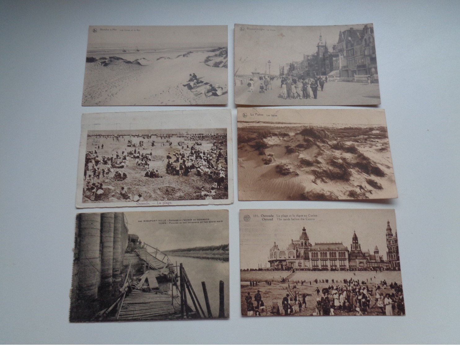 Beau lot de 60 cartes postales de Belgique  la côte    Mooi lot van 60 postkaarten van België   kust  - 60 scans