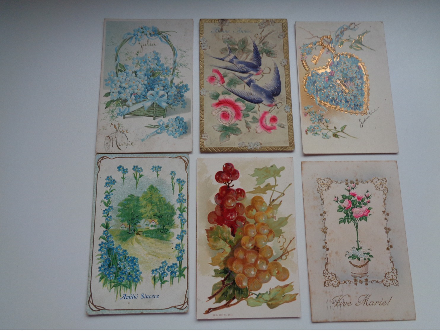 Beau Lot De 60 Cartes Postales De Fantaisie Gaufrées  Gaufrée       Mooi Lot Van 60 Postkaarten Van Fantasie Reliëf - 5 - 99 Postkaarten