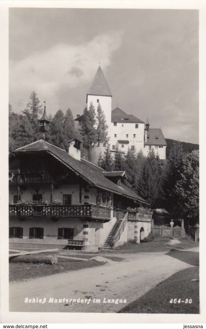 AK - Lungau - Ortsansicht Mit Altem Bauernhof Un Schloss Mauterndorf - 1959 - Mauterndorf