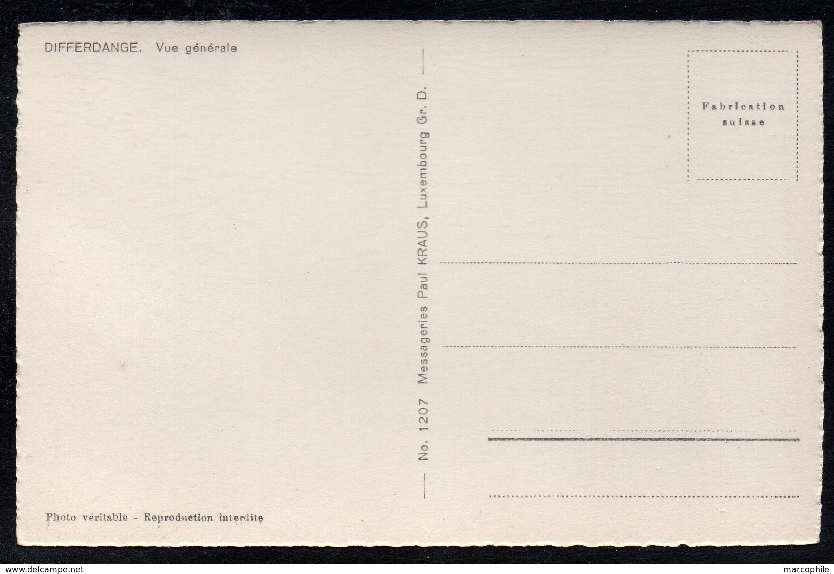 LUXEMBOURG - DIFFERDANGE / VUE GENERALE  CARTE POSTALE SEMI MODERNE (ref LE3925) - Differdingen