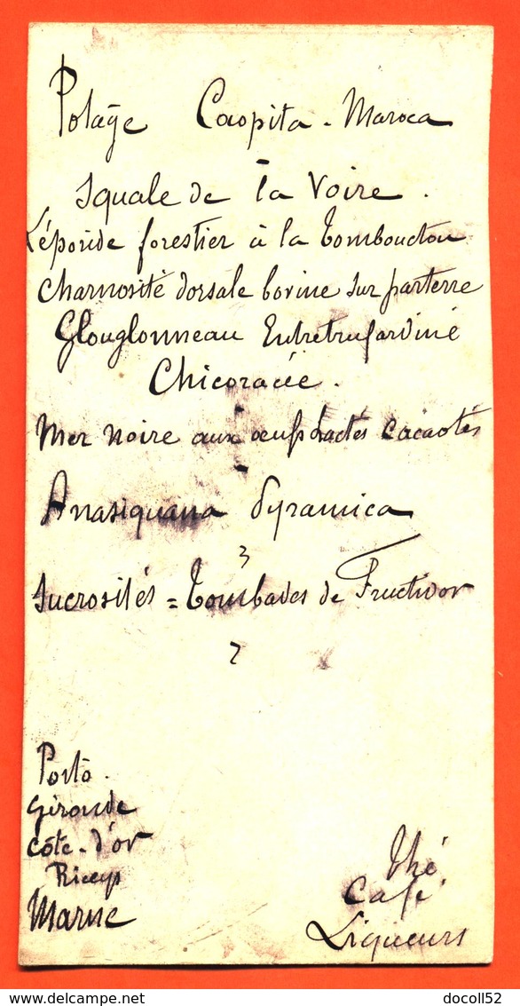 Menu Ancien Madame Laguerre - 2 Scans - Illustrée Par Le Journal Des Demoiselles à Paris - Menú