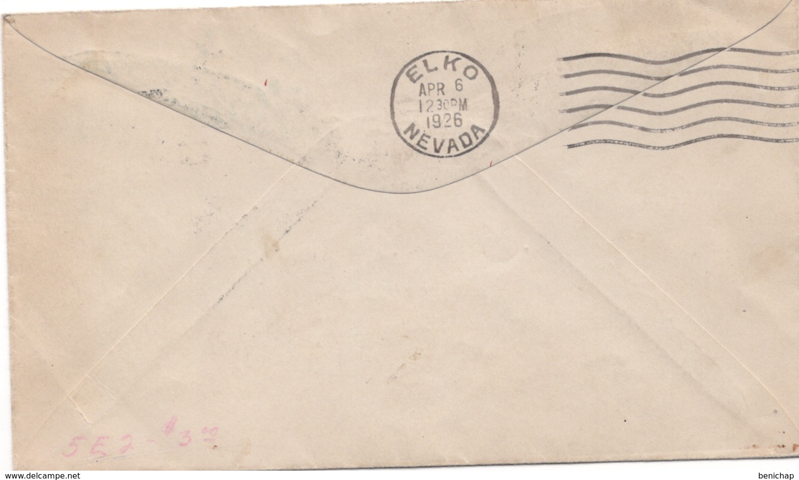 (R66) Scott C7 - Map Of USA And 2 Mail Plaines - Contract Air Mail - Elko - Nevada- Washington - Idaho - Oregon -1926. - 1c. 1918-1940 Lettres