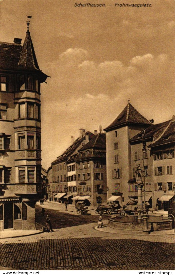 Schaffhausen, Frohnwaagplatz, Um 1910/20 - Andere & Zonder Classificatie