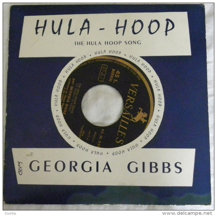 Disque Vinyle 45T Georgia GIBBS The Hula Hoop Song 45 Tours Disques Versailles - Jazz